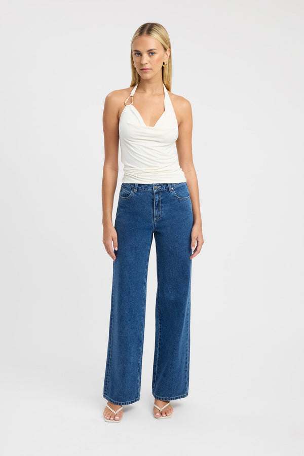 kookai Char Cowl Top Tofu