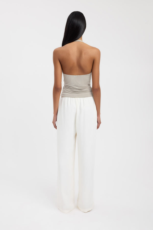 Kookai Char Cowl Top Vintage Khaki