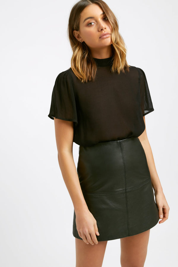 kookai Charlie Top Black
