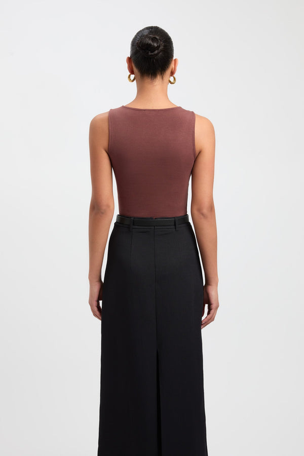 Kookai Cindy Tank Brown Stone