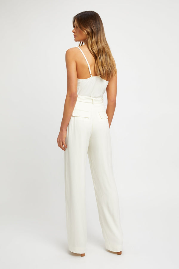 Kookai Clarisa D-Ring Pant Natural White