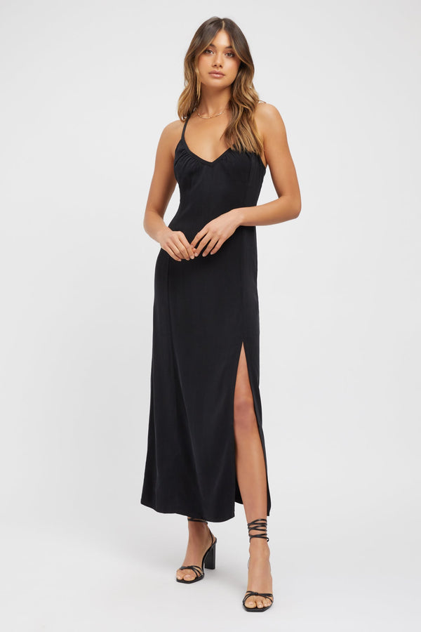 kookai Clarisa Midi Dress Black