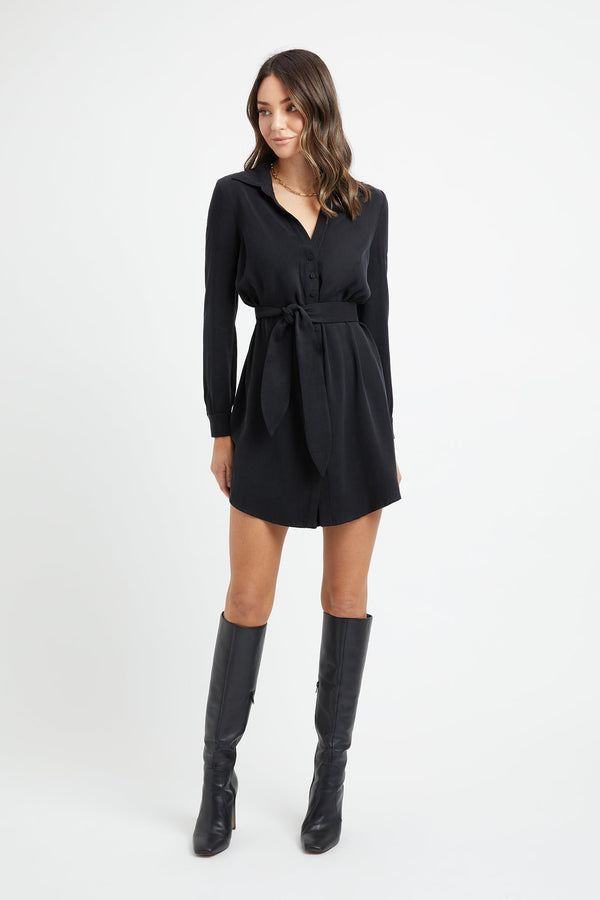 kookai Clarisa Shirt Dress Black