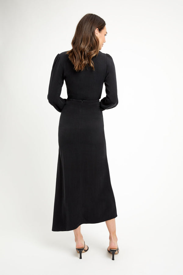 Kookai Clarisa Split Midi Skirt Black