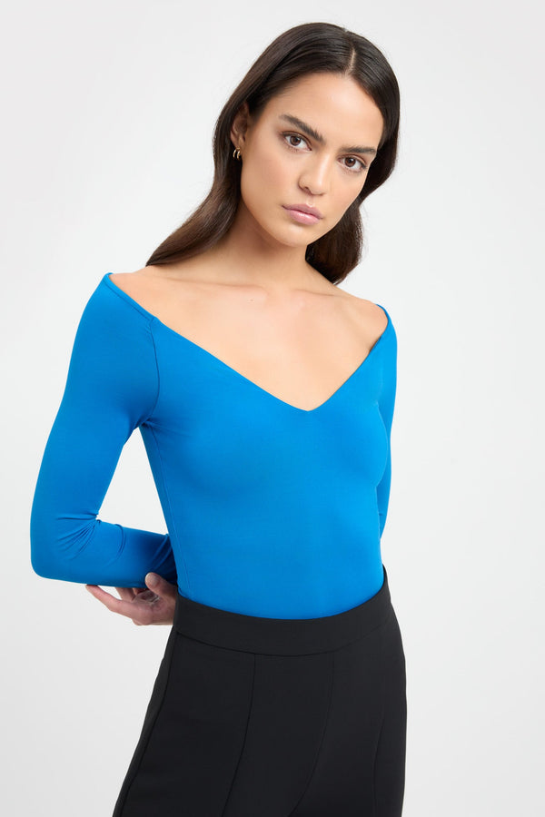 kookai Coby Vee Top Diva Blue