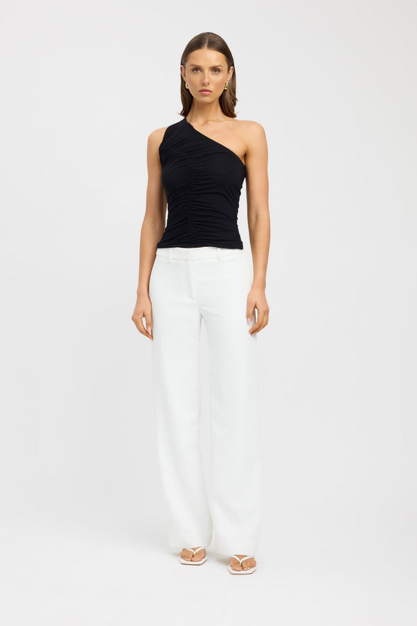 kookai Coco Rouched Top Black