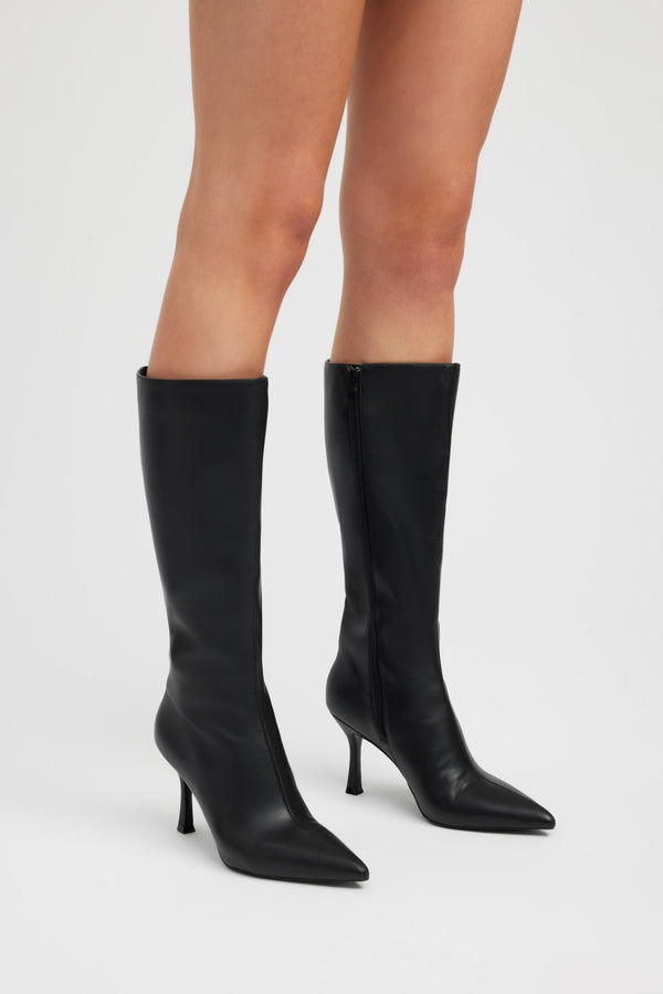 Kookai Colorado Calf Boot Black