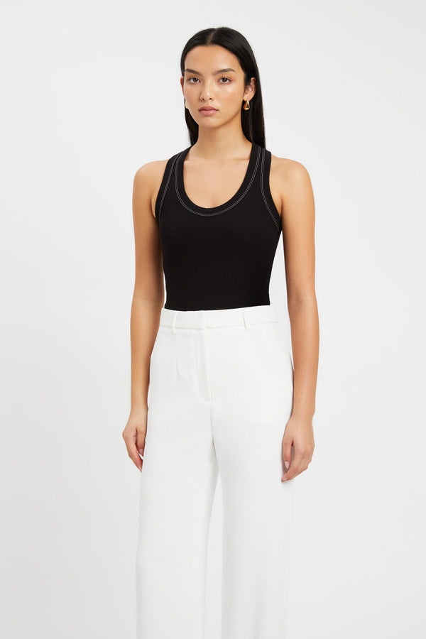 Kookai Contrast Tank Black