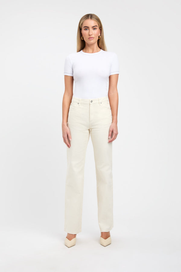 kookai Contrast Tee White