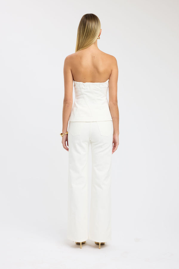 Kookai Cooper Corset Top Off White