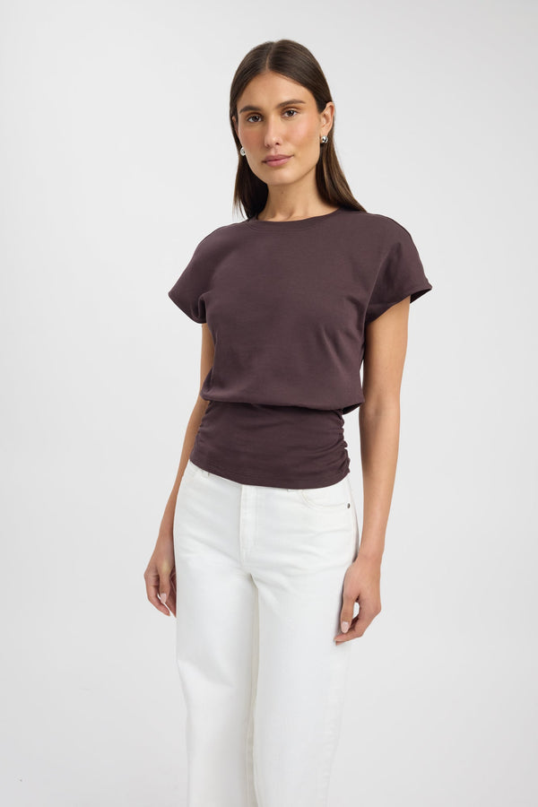 Kookai Cosmo Tee Dark Chocolate