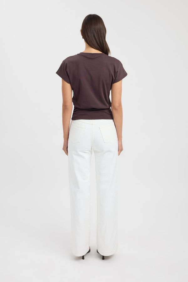 Kookai Cosmo Tee Dark Chocolate