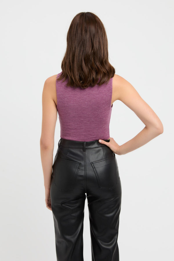 Kookai Cove Crop Wineberry Marle