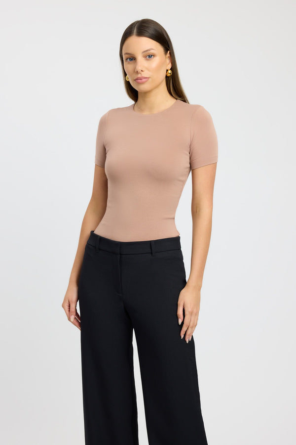 Kookai Cruiser Crew Tee Cinnamon