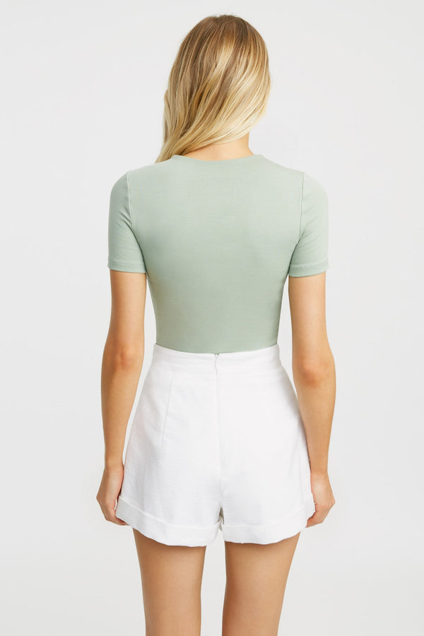 Kookai Cruiser Crew Tee Dark Sage