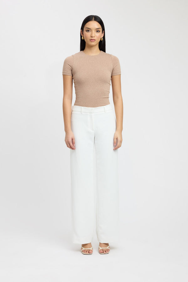 kookai Cruiser Crew Tee Hazelnut Marle