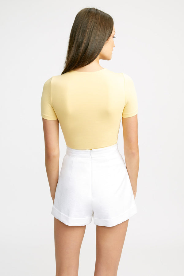 Kookai Cruiser Crew Tee Lemon Zelous