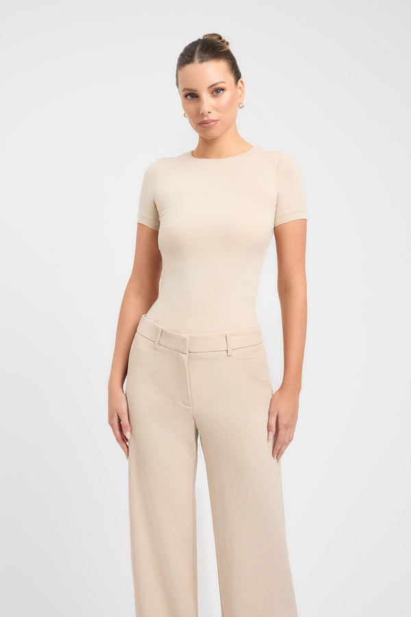 Kookai Cruiser Crew Tee Smoke Beige