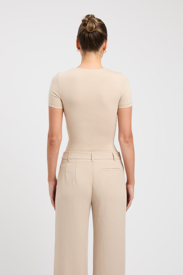 Kookai Cruiser Crew Tee Smoke Beige