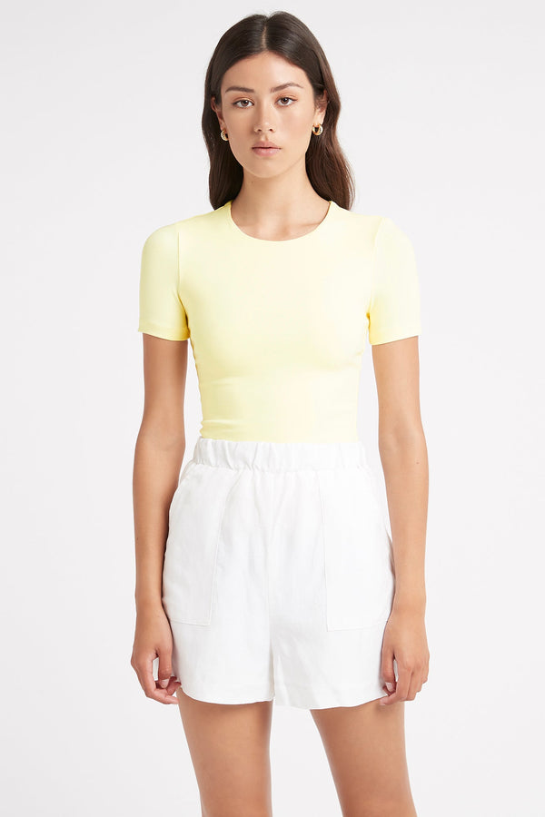 kookai Cruiser Crew Tee Sorbet Yellow