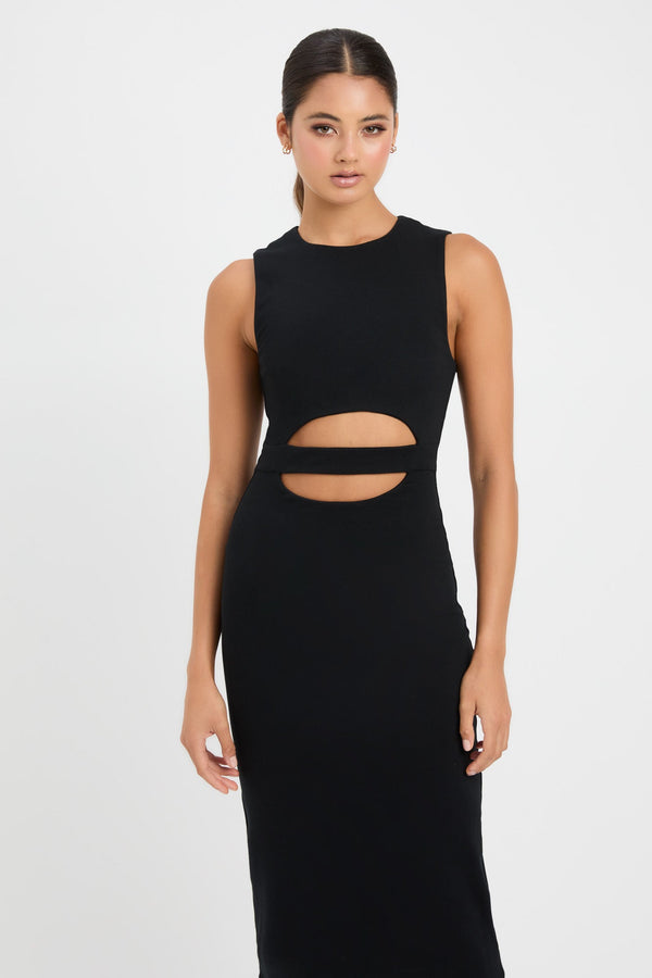 Kookai Cruz Midi Dress Black