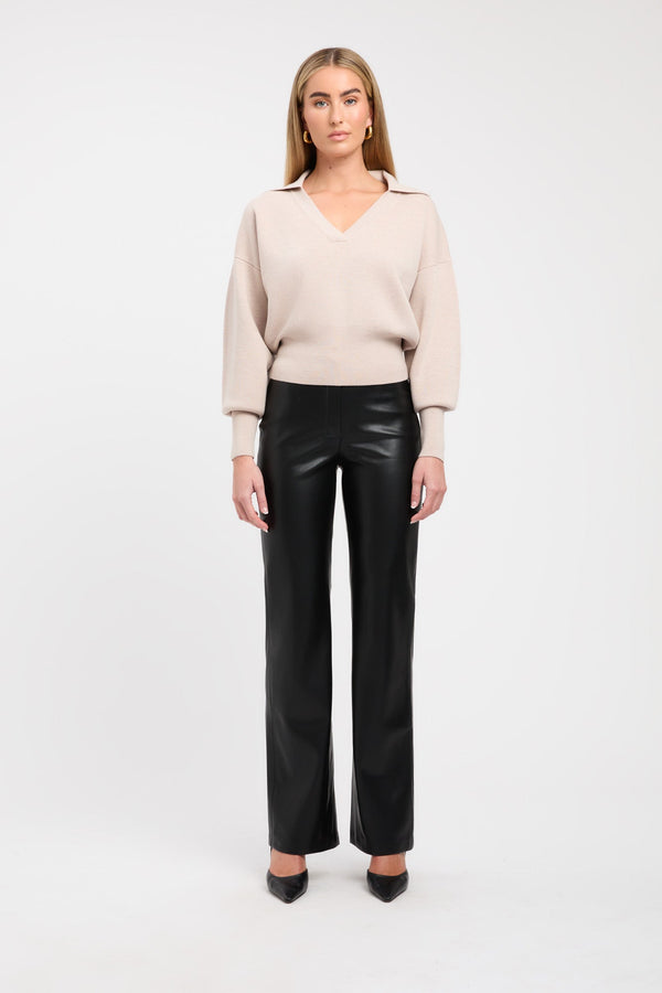 kookai Dalton Polo Jumper Almond Marle