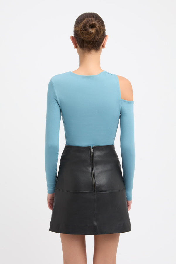 Kookai Danica Cutout Top Blue Haze