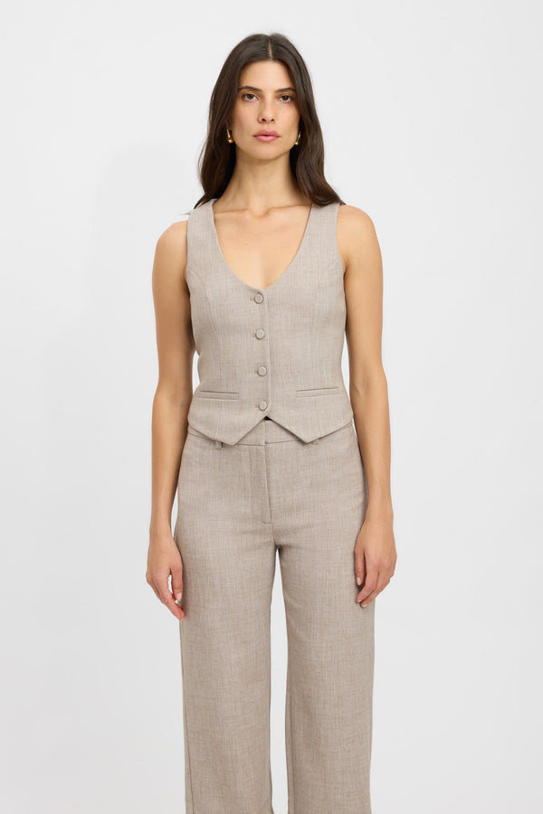 Kookai Darcy Core Vest Ginger Snap Marle