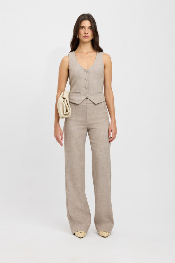 kookai Darcy Low Rise Pant Ginger Snap Marle
