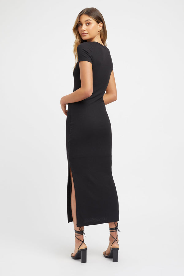 Kookai Dasha Tee Dress Black