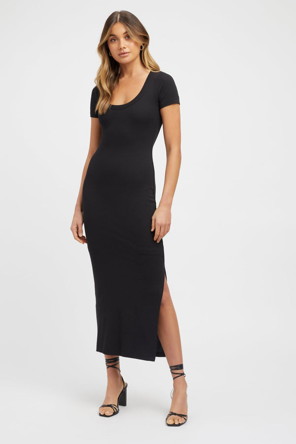 kookai Dasha Tee Dress Black