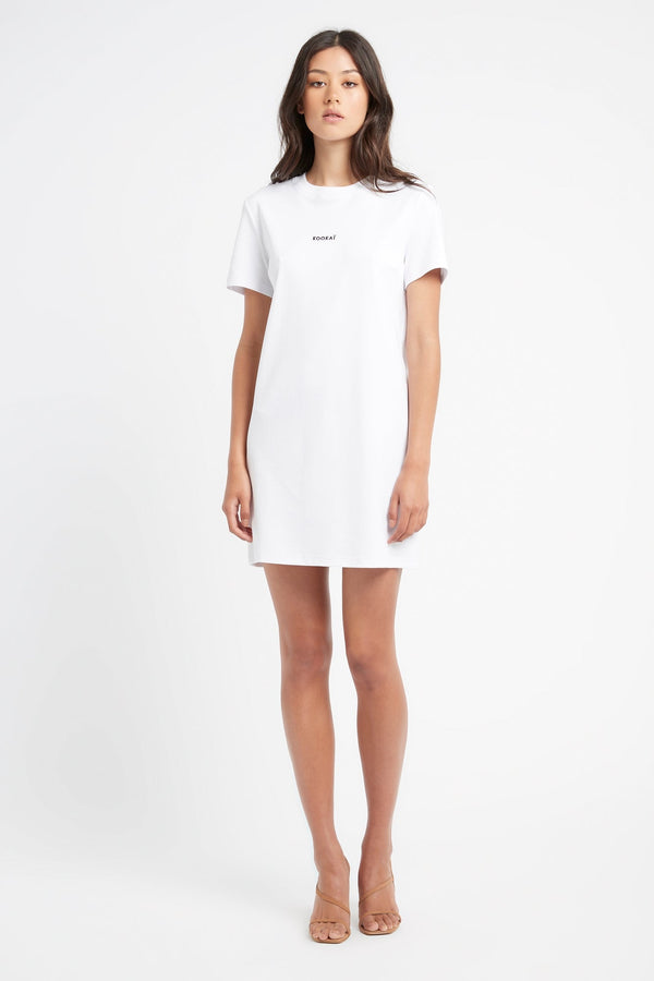 kookai Dawson Tee Dress White