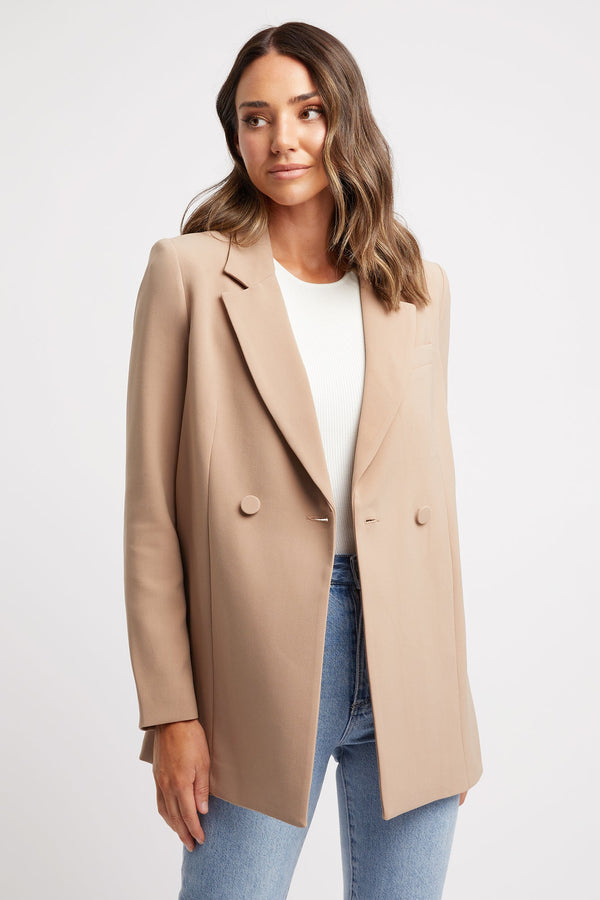 Kookai Delta Oversized Blazer Cappuccino