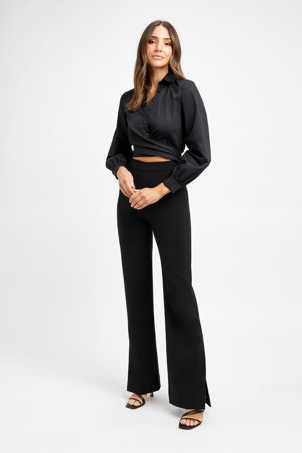 Kookai Delta Split Leg Pant Black