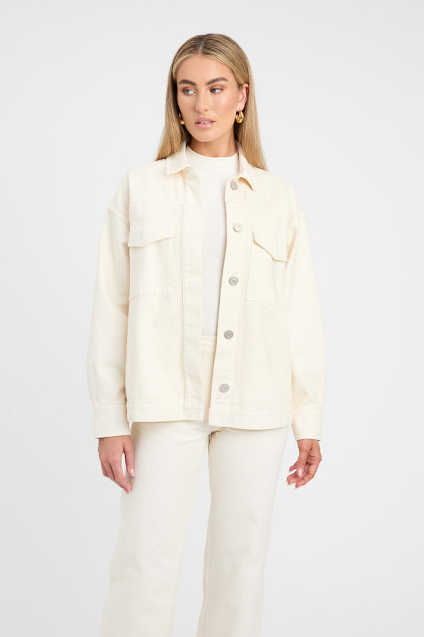 Kookai Domenic Utility Jacket Cream
