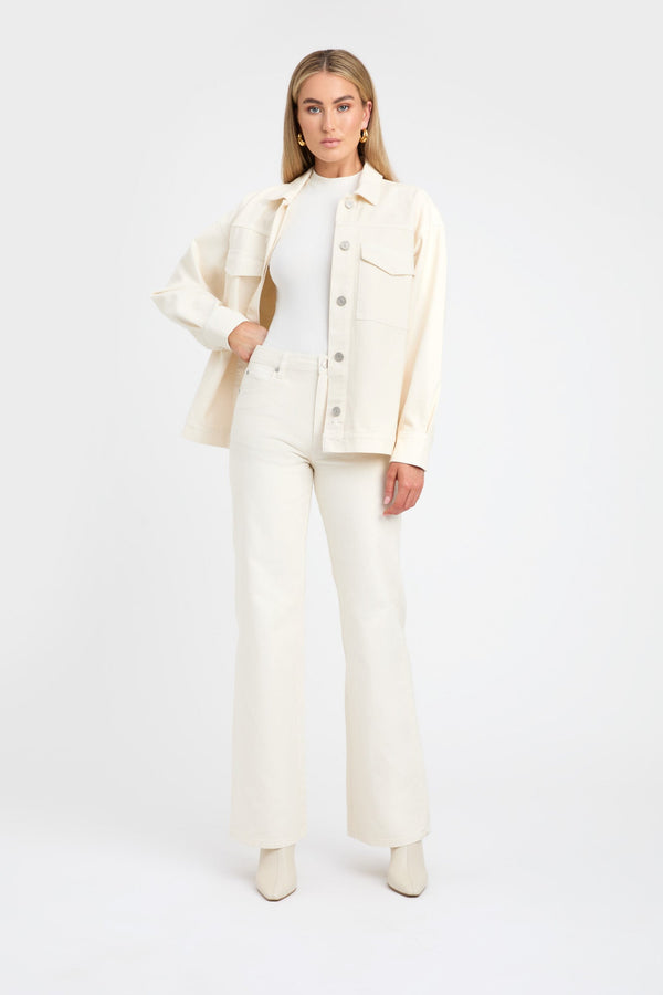 kookai Domenic Utility Jacket Cream