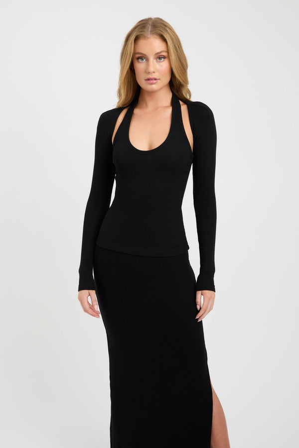 Kookai Dua Bolero Top Black