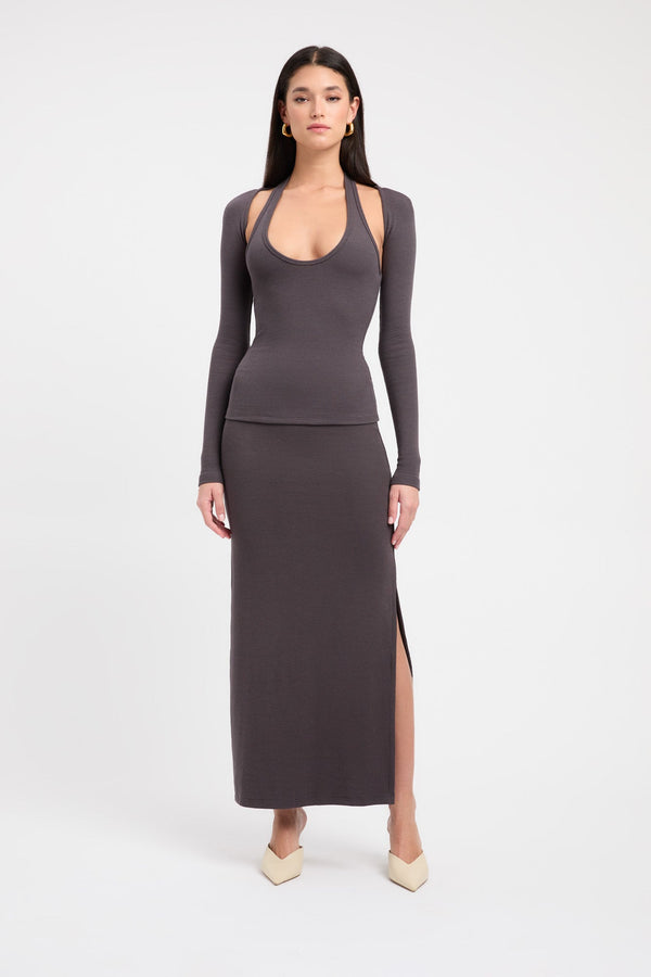 kookai Dua Bolero Top Charcoal