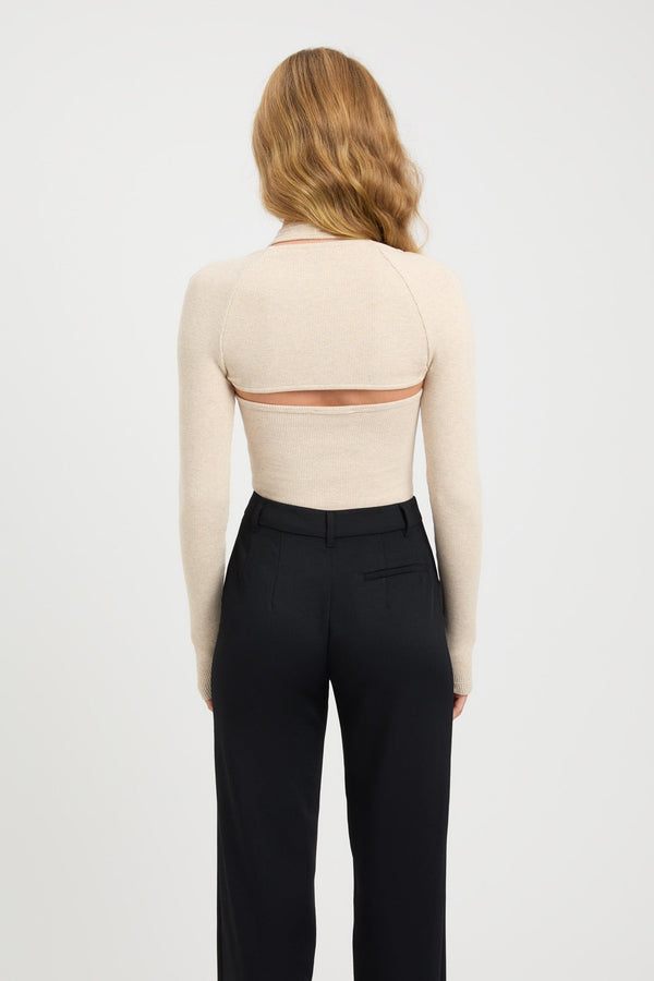 Kookai Dua Bolero Top Eggshell Marle