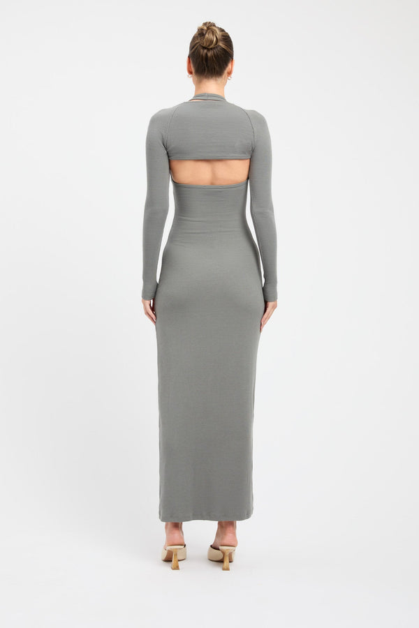 Kookai Dua Midi Dress Agave Green