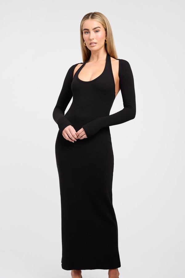 Kookai Dua Midi Dress Black