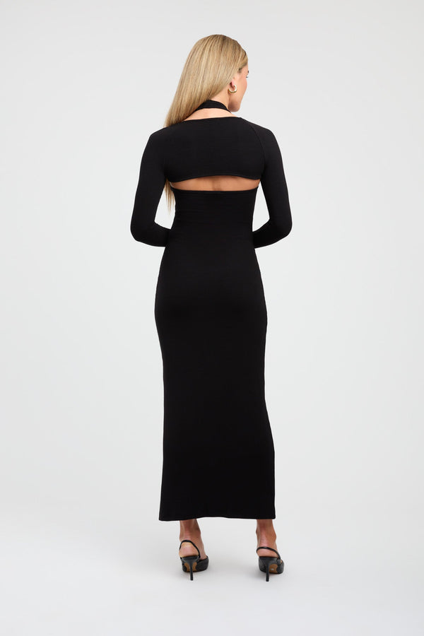 Kookai Dua Midi Dress Black