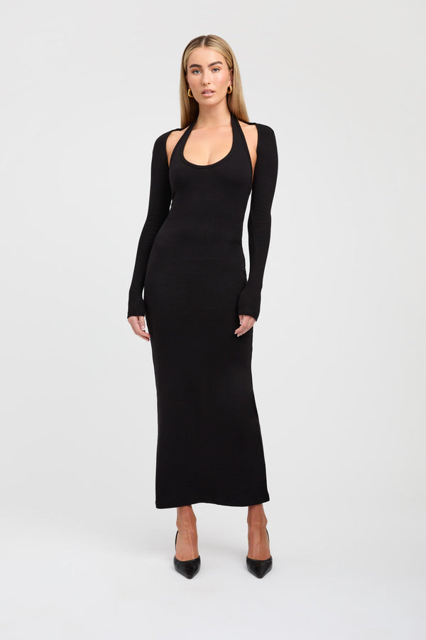 kookai Dua Midi Dress Black