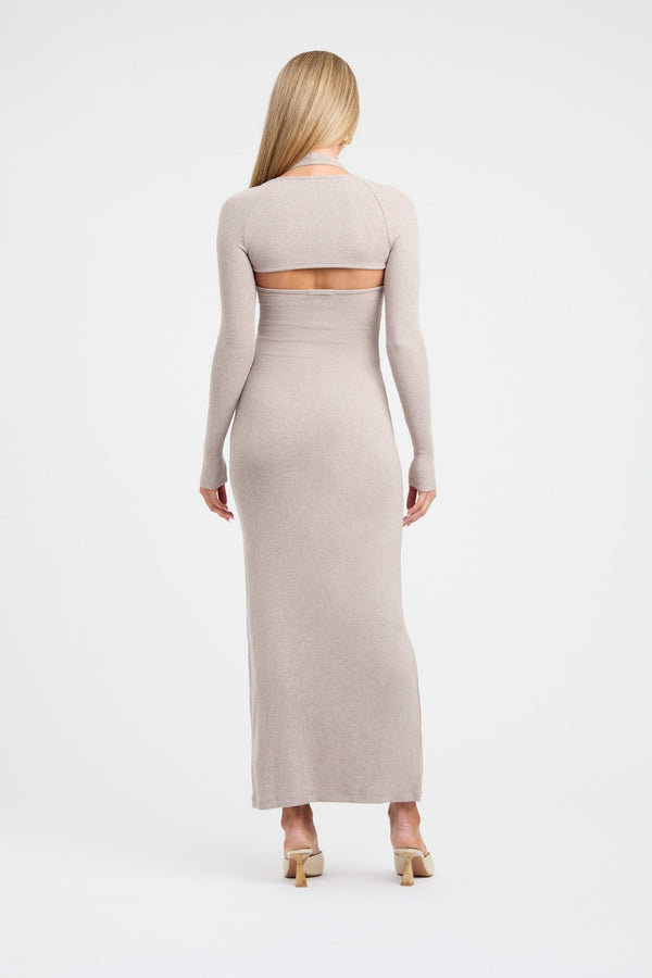 Kookai Dua Midi Dress Oak Marle