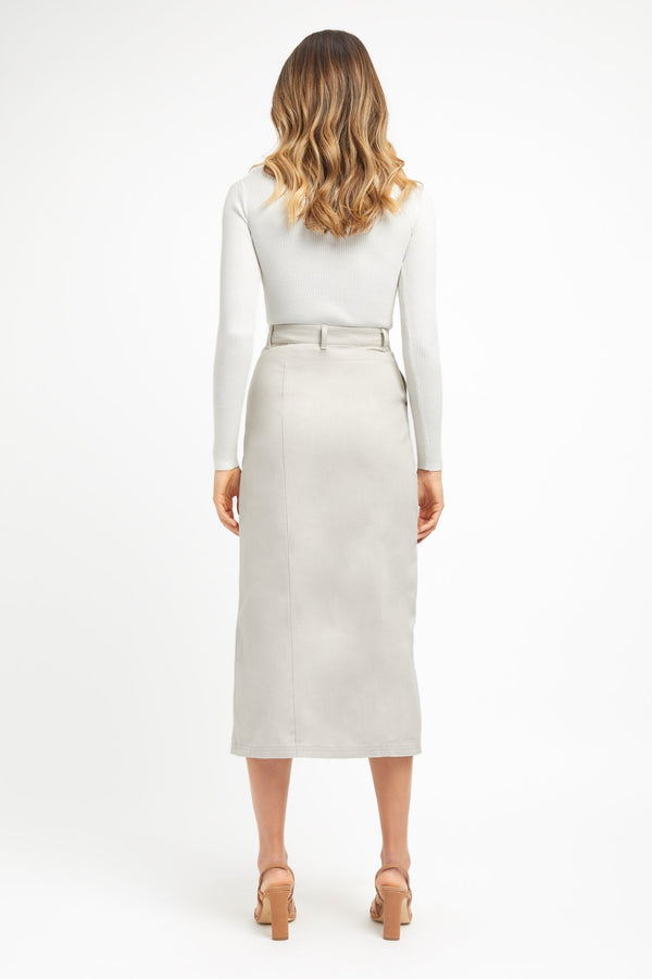 Kookai Dublin Midi Skirt Stone