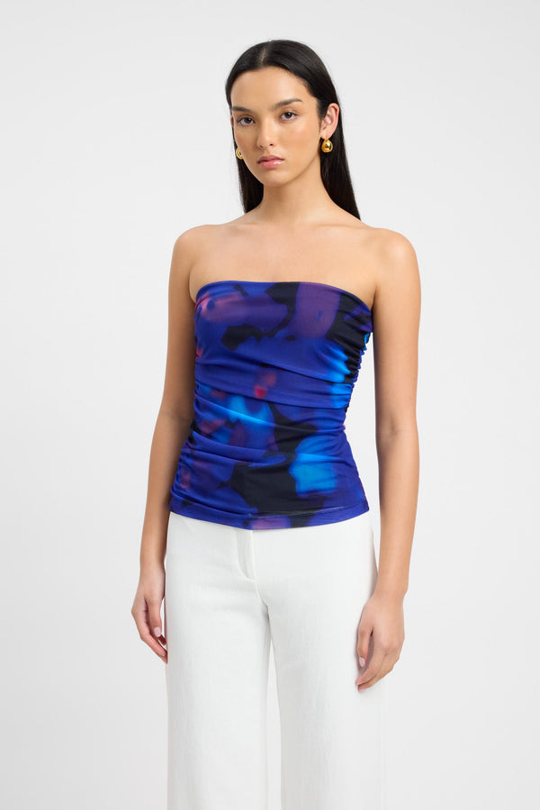 Kookai Dusk Strapless Top Multi