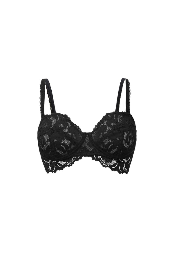 Kookai Effie Lace Bralette Black