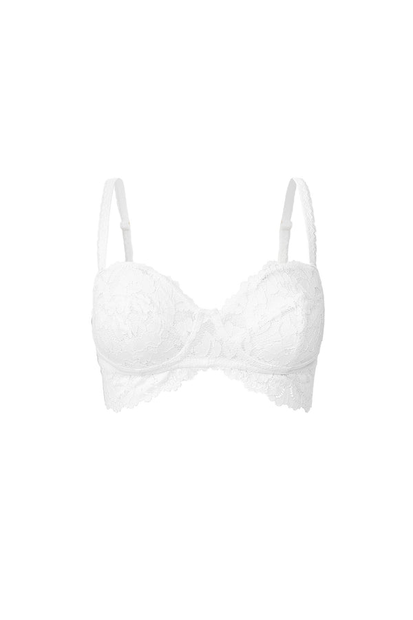Kookai Effie Lace Bralette White