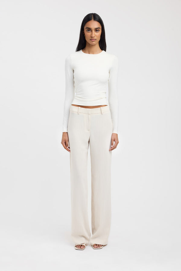 kookai Elina Long Sleeve Top Coconut Milk