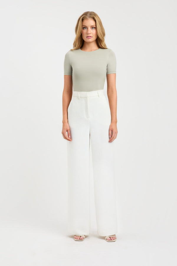 kookai Elina Tee Bodysuit Olive Smoke